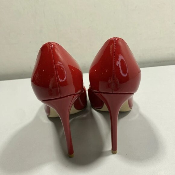 NEW STUART WEITZMAN Women’s Power Pumps Red Patent Leather Size 8.5C Pointed Toe - Picture 7 of 12